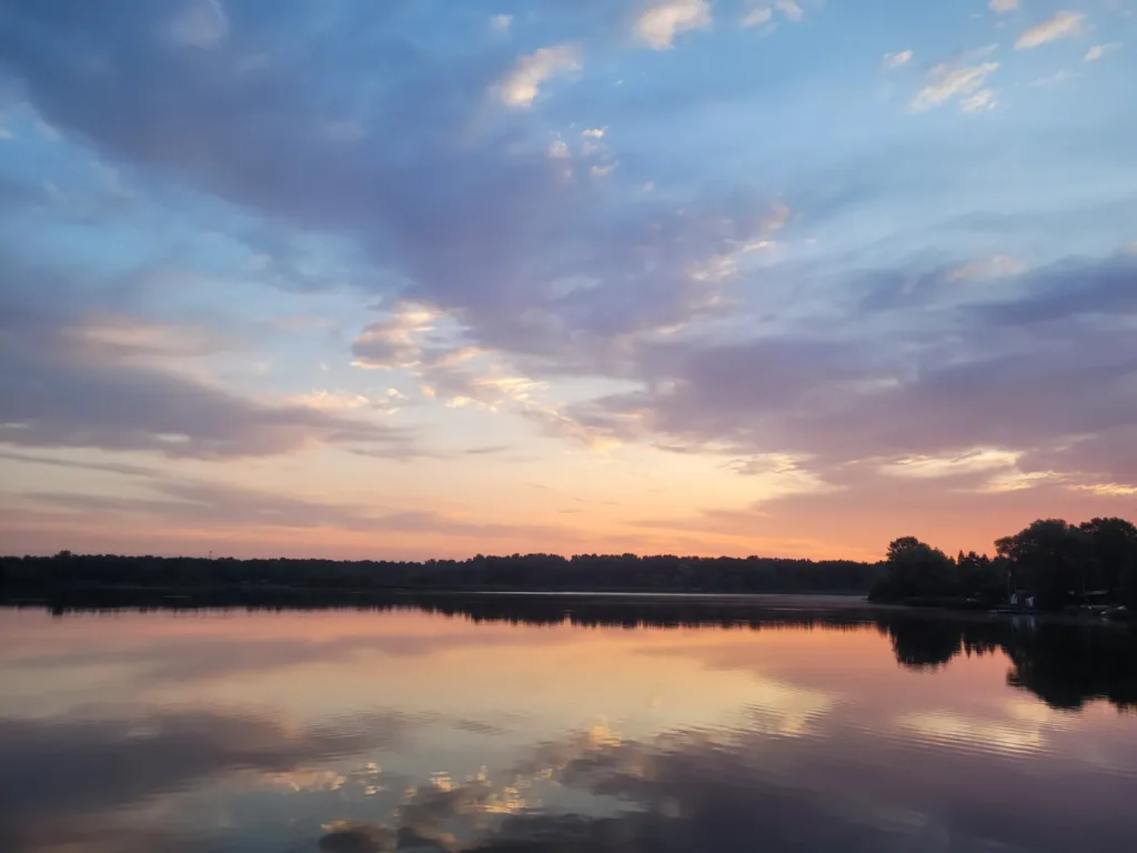 Widok na jezioro Dzierżno